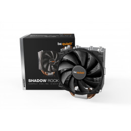 be quiet! SHADOW ROCK SLIM 2 Suoritin Jäähdytin 13,5 cm Alumiini, Musta, Kupari 1 kpl