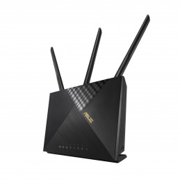 ASUS 4G-AX56 langaton reititin Gigabitti Ethernet Kaksitaajuus (2,4 GHz 5 GHz) 3G Musta