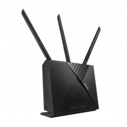 ASUS 4G-AX56 langaton reititin Gigabitti Ethernet Kaksitaajuus (2,4 GHz 5 GHz) 3G Musta