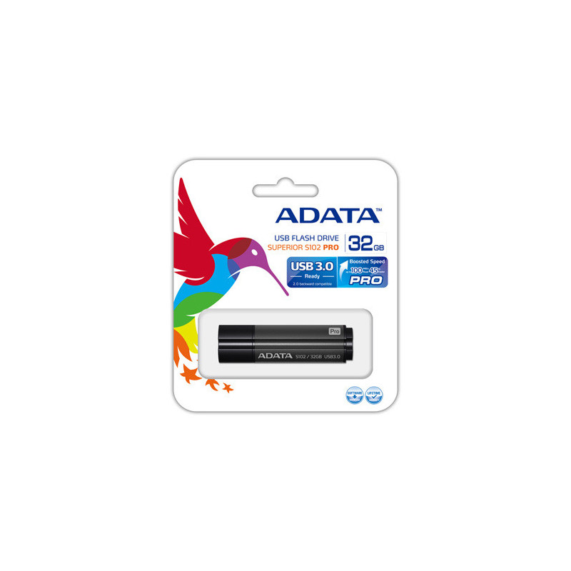 ADATA AS102P-32G-RGY USB-muisti 32 GB USB A-tyyppi 3.2 Gen 1 (3.1 Gen 1) Harmaa