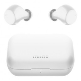 Deltaco TWS-111 kuulokkeet ja kuulokemikrofoni True Wireless Stereo (TWS) In-ear Musiikki Bluetooth Valkoinen