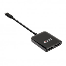 CLUB3D USB3.2 Gen2 Type-C(DP Alt-Mode) to DisplayPort Dual Monitor 4K60Hz M F MST hub