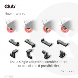 CLUB3D CAC-1528 USB-kaapeli USB 3.2 Gen 2 (3.1 Gen 2) USB C