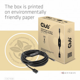 CLUB3D CAC-1538 USB-kaapeli 10 m