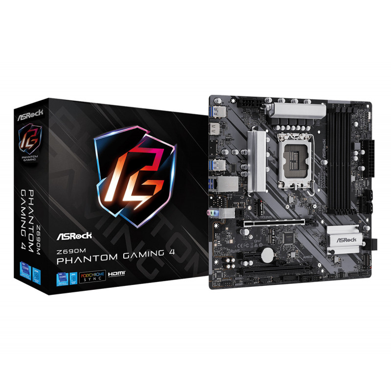 Asrock Z690M Phantom Gaming 4 Intel Z690 LGA 1700 mikro ATX