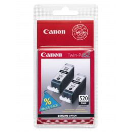 Canon PGI-520BK Twin Pack mustekasetti 2 kpl Alkuperäinen Musta