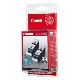 Canon PGI-520BK Twin Pack mustekasetti 2 kpl Alkuperäinen Musta