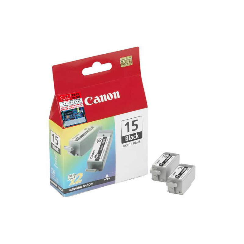 Canon Cartridge BCI-15 Black mustekasetti 2 kpl Alkuperäinen Musta