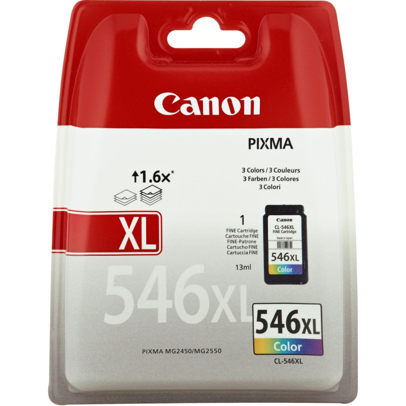 Canon CL-546XL mustekasetti 1 kpl Alkuperäinen Syaani, Magenta, Keltainen