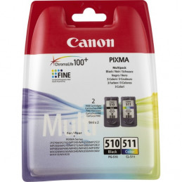 Canon PG-510   CL-511 mustekasetti 2 kpl Alkuperäinen Musta, Syaani, Magenta, Keltainen