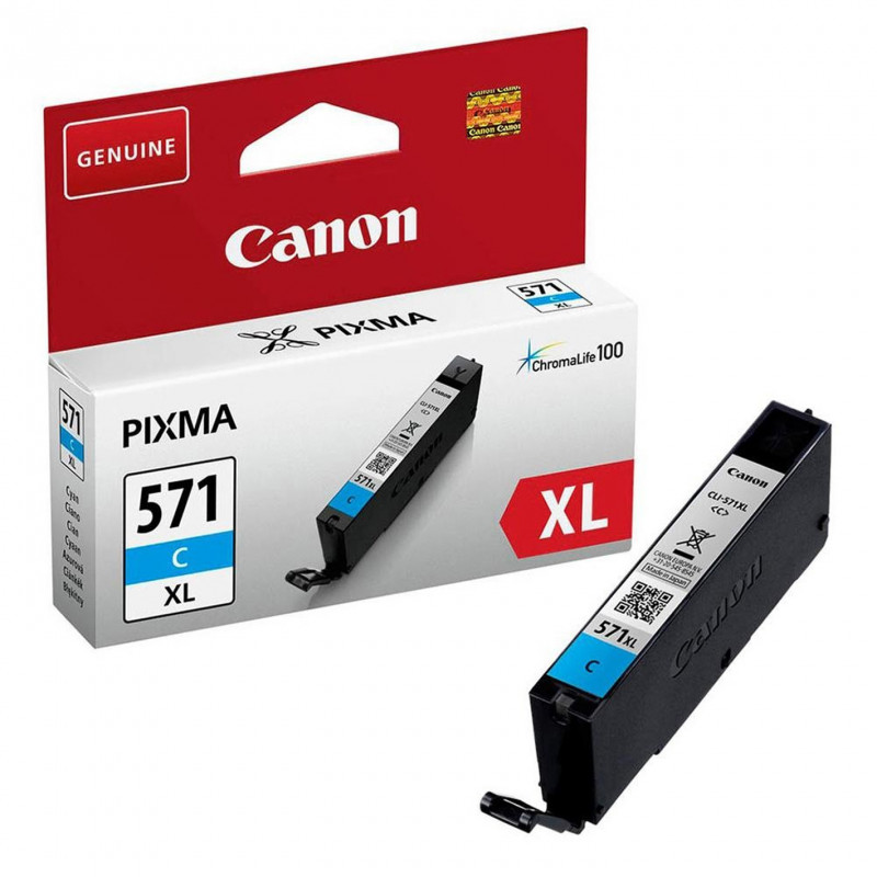 Canon CLI-571C XL mustekasetti 1 kpl Alkuperäinen Korkea (XL) värintuotto Syaani