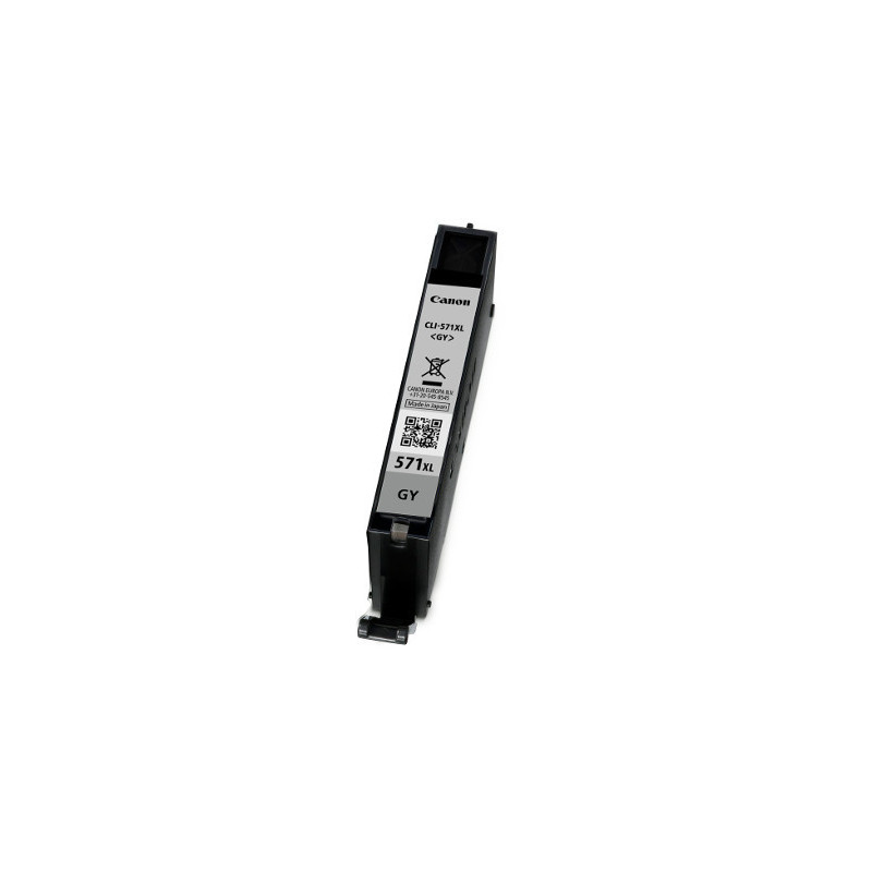 Canon CLI-571GY XL mustekasetti 1 kpl Alkuperäinen Korkea (XL) värintuotto Harmaa