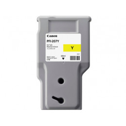 Canon PFI-207 Y mustekasetti 1 kpl Alkuperäinen Keltainen