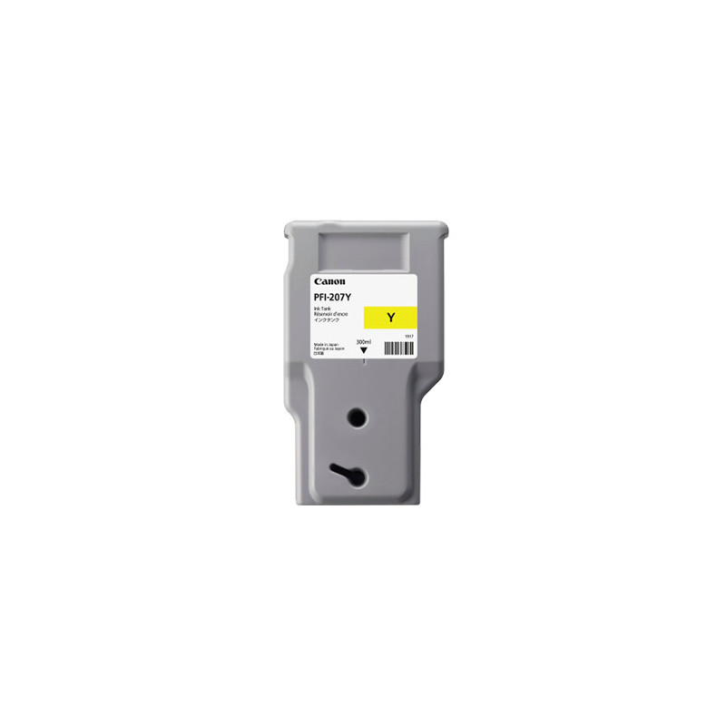 Canon PFI-207 Y mustekasetti 1 kpl Alkuperäinen Keltainen
