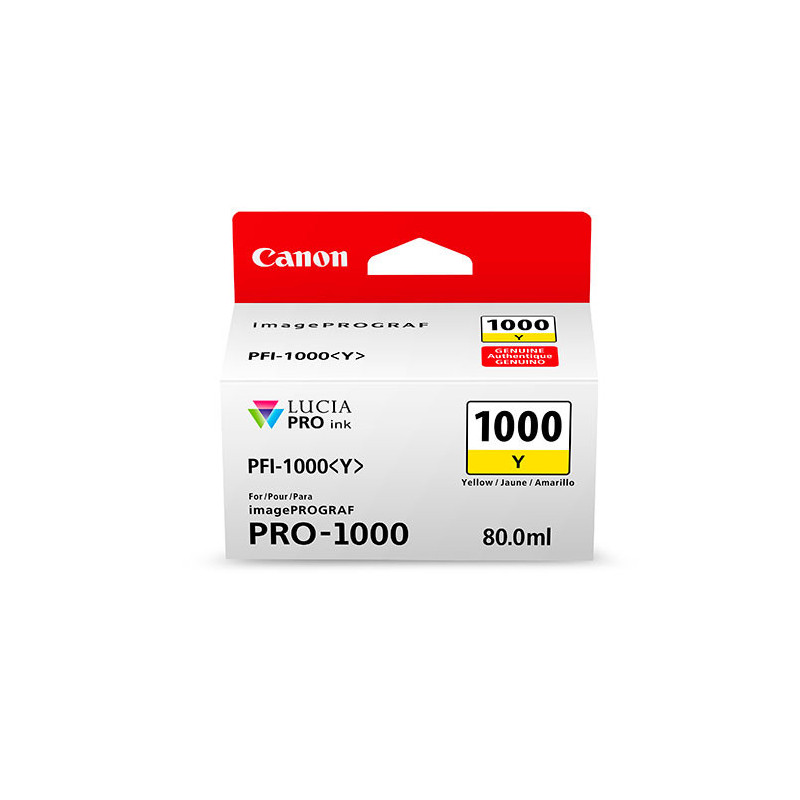 Canon PFI-1000 Y mustekasetti Alkuperäinen Keltainen