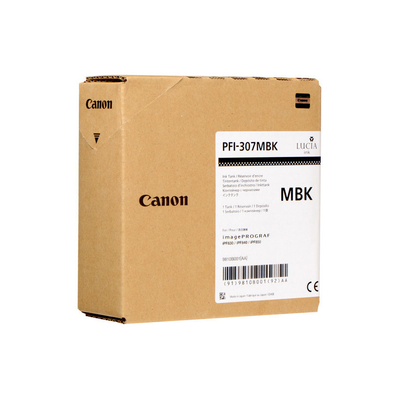 Canon PFI-307MBK mustekasetti Alkuperäinen Musta