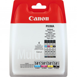 Canon CLI-581 Multipack mustekasetti Alkuperäinen Musta, Syaani, Magenta, Keltainen