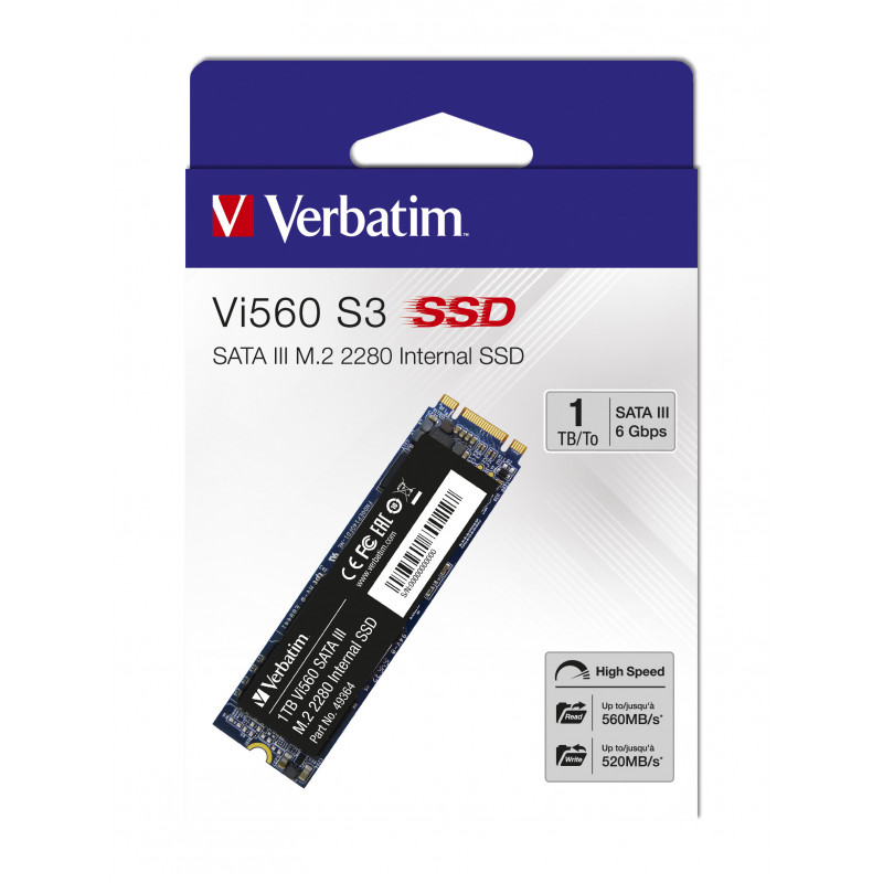 Verbatim 49364 SSD-massamuisti M.2 1000 GB