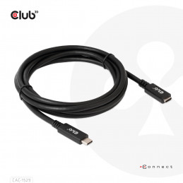 CLUB3D USB C GEN1 EXT CABLE 5GBPS 4K60HZ M F 1M USB-kaapeli 2 x USB C