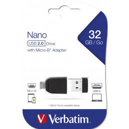 Verbatim Store' n' Go Nano USB-muisti 32 GB USB A-tyyppi 2.0 Musta