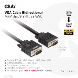 CLUB3D CAC-1703 videokaapeli-adapteri
