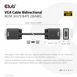 CLUB3D CAC-1703 videokaapeli-adapteri