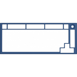 Glorious GMMK PRO Top Frame - navy blue