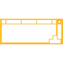 Glorious GMMK PRO Top Frame - golden yellow