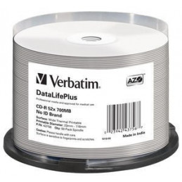 Verbatim CD-R 52x 700MB/80min, 50-pakkaus spindle