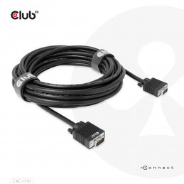 CLUB3D CAC-1710 videokaapeli-adapteri 10 m VGA (D-Sub) Musta