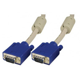 Deltaco RGB-8 VGA-kaapeli 2 m VGA (D-Sub) Sininen, Valkoinen