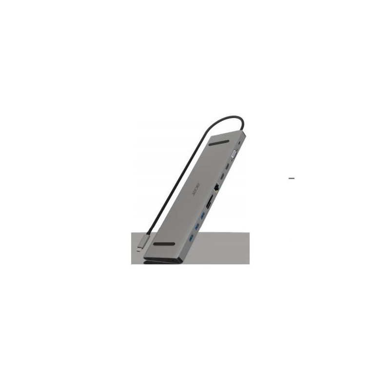 Acer ACG-DCK-C-1 Langallinen USB 3.2 Gen 1 (3.1 Gen 1) Type-C Harmaa