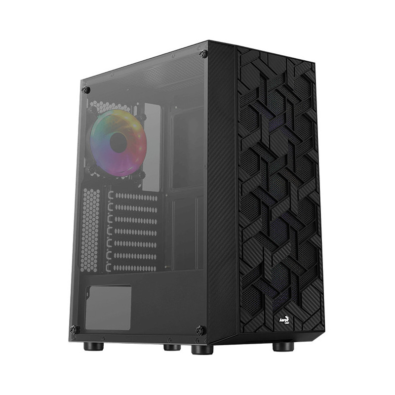 Aerocool Hive-G-BK-v3 Midi Tower Musta