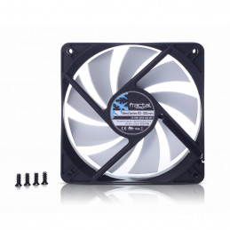 Fractal Design Silent Series R3 120 mm Tietokonekotelo Tuuletin 12 cm Musta, Valkoinen