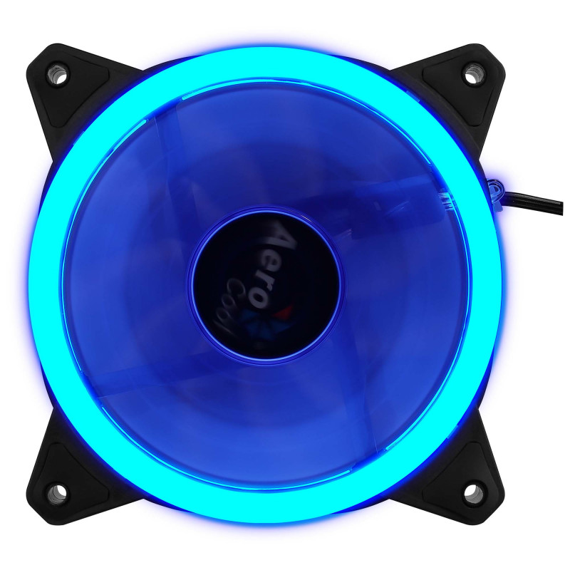 Aerocool Rev Blue Tietokonekotelo Tuuletin 12 cm Musta