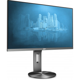 AOC 90 Series U2790PQU tietokoneen litteä näyttö 68,6 cm (27") 3840 x 2160 pikseliä 4K Ultra HD LED Harmaa