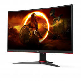 AOC G2 C24G2AE BK tietokoneen litteä näyttö 59,9 cm (23.6") 1920 x 1080 pikseliä Full HD LED Musta, Punainen