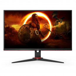 AOC G2 24G2AE BK tietokoneen litteä näyttö 60,5 cm (23.8") 1920 x 1080 pikseliä Full HD LED Musta, Punainen