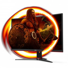 AOC G2 C27G2ZE BK tietokoneen litteä näyttö 68,6 cm (27") 1920 x 1080 pikseliä Full HD LED Musta, Punainen