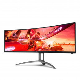 AOC AG493QCX LED display 124 cm (48.8") 3840 x 1080 pikseliä Musta, Punainen