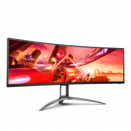 AOC AG493QCX LED display 124 cm (48.8") 3840 x 1080 pikseliä Musta, Punainen