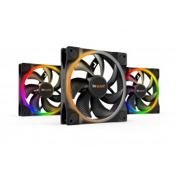 be quiet! Light Wings | 140mm PWM Triple Pack Tietokonekotelo Tuuletin 14 cm Musta 1 kpl
