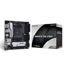 Biostar B550T-SILVER emolevy AMD B550 Kanta AM4 Mini ITX