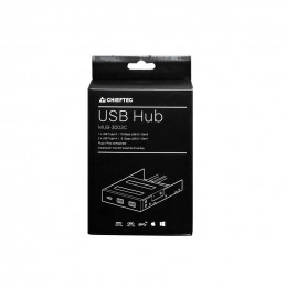 Chieftec MUB-3003 keskitin USB 3.2 Gen 2 (3.1 Gen 2) Type-A 10000 Mbit s Musta