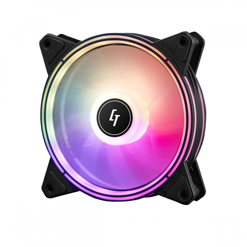 Chieftec NF-1225RGB computer cooling system Tietokonekotelo Tuuletin 12 cm Musta 1 kpl