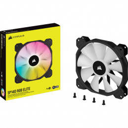Corsair SP140 RGB ELITE Tietokonekotelo Tuuletin 14 cm Musta 1 kpl