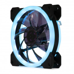 Cooltek Silent Fan 120 RGB Tietokonekotelo Tuuletin 12 cm Musta, Valkoinen