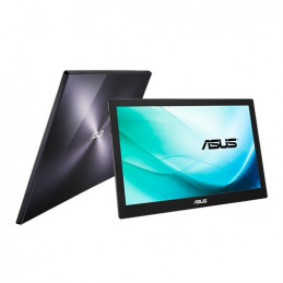 ASUS MB169B+ 39,6 cm (15.6") 1920 x 1080 pikseliä Full HD LED Musta, Hopea