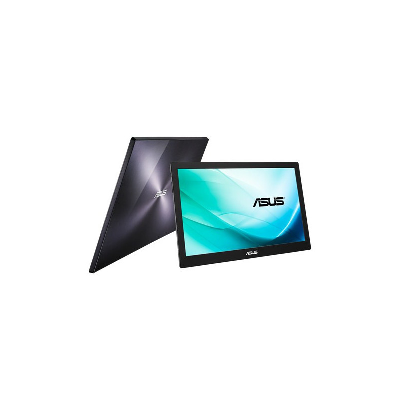 ASUS MB169B+ 39,6 cm (15.6") 1920 x 1080 pikseliä Full HD LED Musta, Hopea