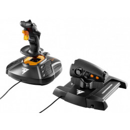 Thrustmaster T-16000M FCS Hotas Musta, Oranssi USB Ohjaussauva Analoginen Digitaalinen MAC, PC